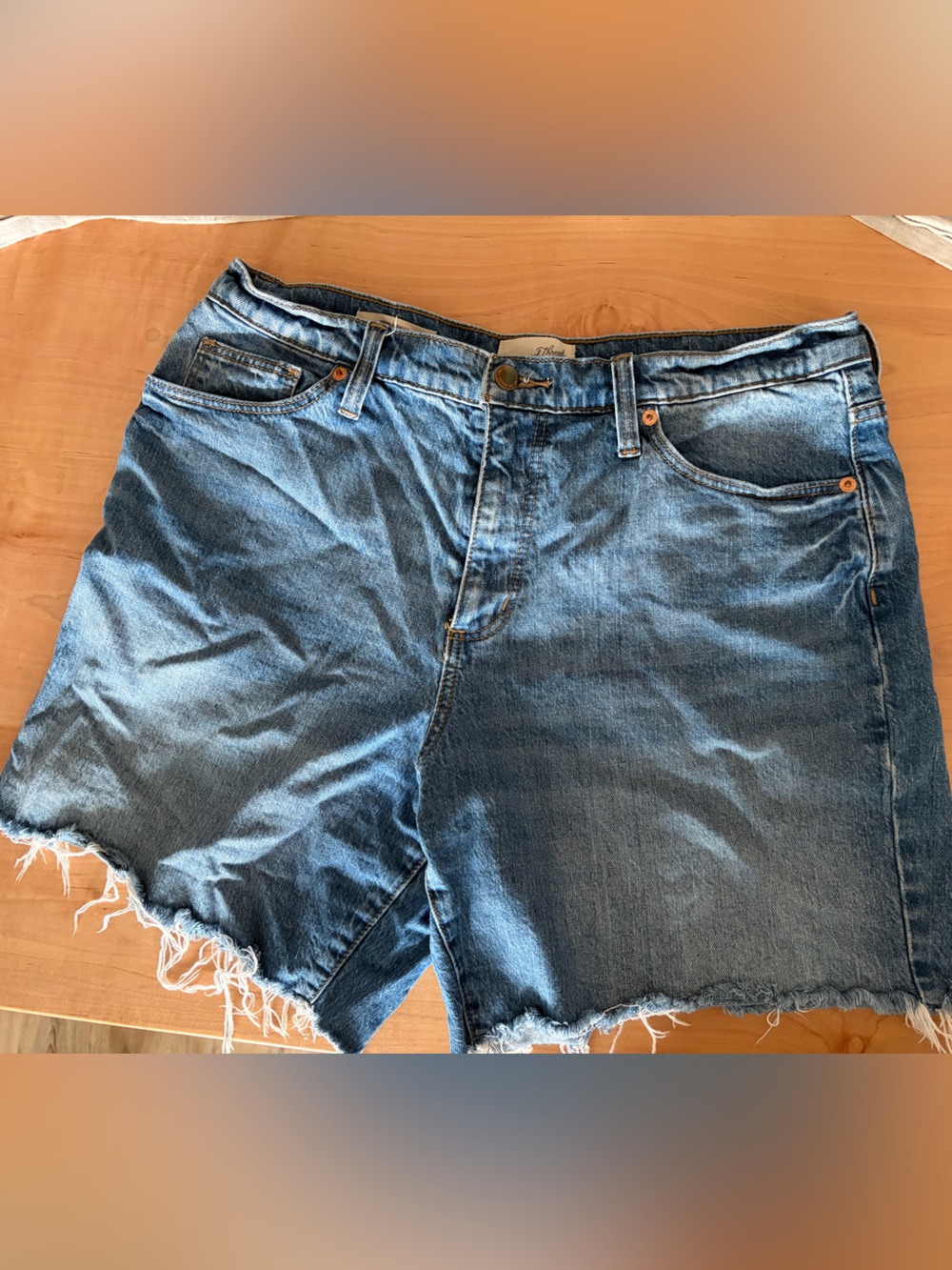Universal Thread Distressed Denim Cutoff Shorts - Blue